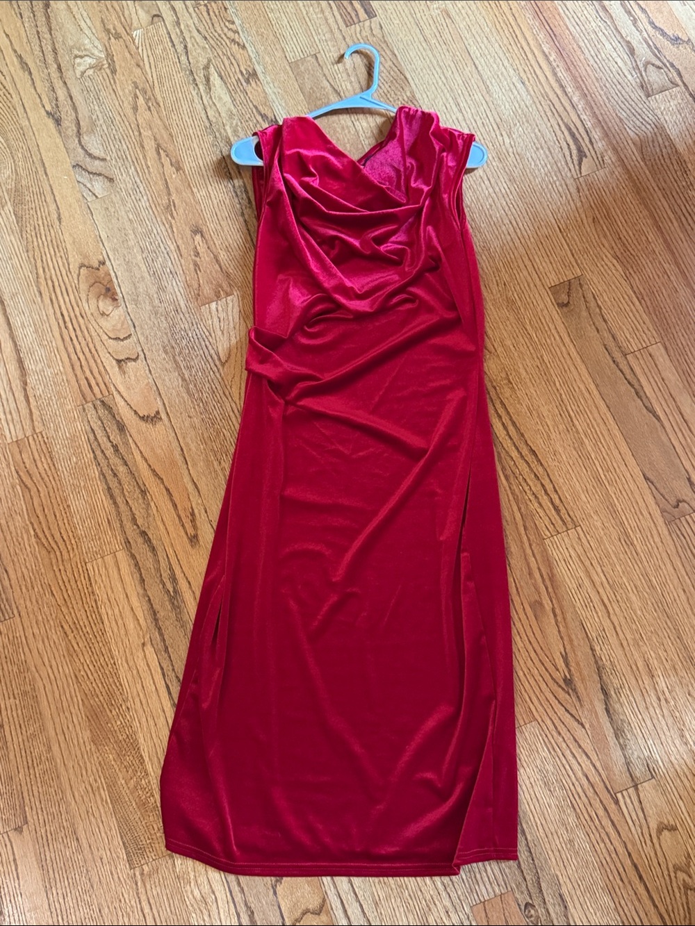long tall sally Red Draped Cowl Neck Maxi Dress